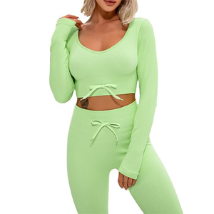 Women's Yoga Set Yoga Set Fashion Sexy Outdoor Running Fitness Wear <b>Tight</b> Sportswear Ladies Two Piece Yoga Set Spring Summer - Product Image 3