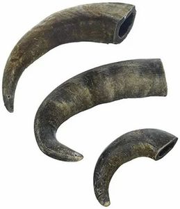 Natural Buffalo Horn Dog Chews Eco-Friendly Rounded Customized <b>Weight</b> Pet Food Crafted by ZF global export - Product Image 5