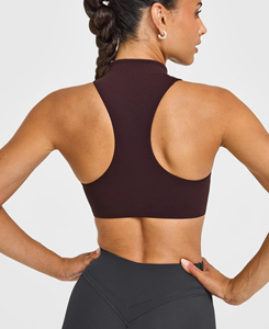 Soutien-gorge de sport pour femme, maintien moyen, en spandex et nylon, respirant, séchage rapide, écologique, 220g - Product Image 2