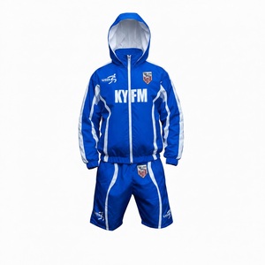 Conjunto Deportivo Personalizado de Verano, Chaqueta y Pantalones Cortos Impermeables de Nailon con Reflectores 3M, Ropa Deportiva Urbana para Hombre - Product Image 2