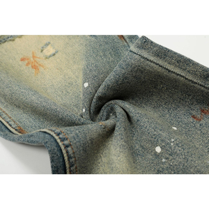 Jean en denim surdimensionné déchiré ultra-doux, respirant, écologique, brodé, pour femme, en tissu de qualité supérieure, séchage rapide - Product Image 3