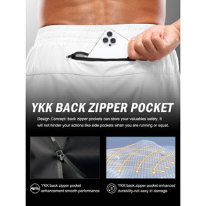 Men's Plus Size Waterproof Anti-Wrinkle Canvas <b>Mid</b> Waist Sports Casual Shorts with Multiple Pockets Joggers Shorts For Men - Product Image 4