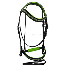 Brida de cuero de caballo Ecuestre para deportes al aire libre, diseño personalizado, fabricante al por mayor DD, de cuero inglés - Product Image 1