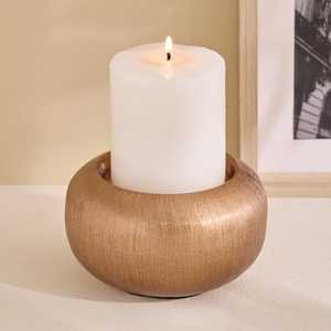 Support de bougie en aluminium fait main Tag Ingrid, écologique et durable, 10,6 pouces, décoration intérieure, activités religieuses - Product Image 3