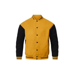 High Quality Varsity Jacket <b>Men</b> Chenille Embroidery Leather Sleeves Custom Baseball Letterman Varsity Jacket For <b>Men</b> - Product Image 4