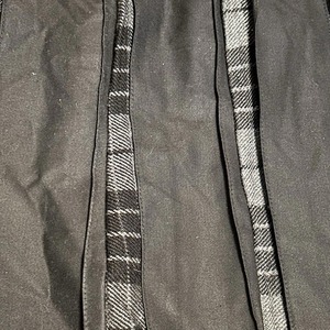 Men Scottish Black Cotton <b>Utility</b> <b>Kilt</b> with Detachable Cargo Pockets and Lace-Up Details Hybrid <b>Kilts</b> - Product Image 6