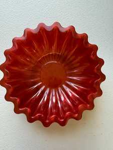 Red Swirl Resin Bowl – Decorative Trinket Dish, <b>Candy</b> Bowl - Product Image 1