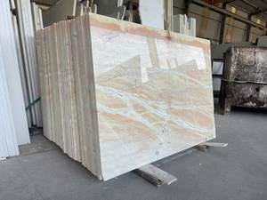 Modern Factory-Processed Milky White 100% Natural Calcite <b>Marble</b> Stone Slabs Polished Honed Waterproof Durable Eco-Friendly - Product Image 2