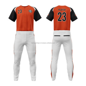 Precio razonable Crea tu idea Diseña tu propio estilo El mejor material Servicios OEM Uniformes de béisbol para hombres - Product Image 1