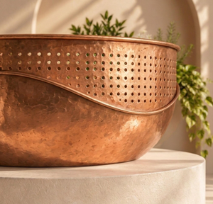 Jardinière murale en métal martelé pour décoration intérieure et extérieure, pot à fleurs mural suspendu en fer, jardinière moderne pour la maison et le jardin, jardinière en cuivre - Product Image 4