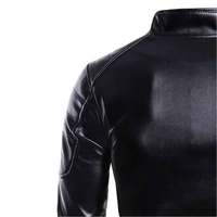 Veste en cuir pour homme de qualité supérieure, couleur personnalisée, logo personnalisé, fabriquée au Pakistan, meilleur prix, mode hiver, respirante, col montant, logo sur le devant