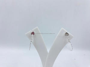 Handmade White Pure <b>Silver</b> <b>Drop</b> <b>Earrings</b> for Women Classic Artisan-Crafted Gold Plating for Wedding Parties Best Price Available - Product Image 2