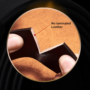 Cinturón de Cuero Vacuno Genuino Personalizado al por Mayor para Hombre - Cinturón Vaquero de Cuero Puro Resistente con Hebilla Duradera - Product Image 6