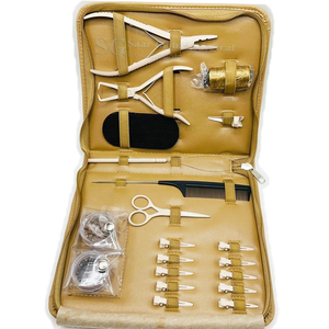 Kit d'outils professionnels en acier inoxydable pour extensions de cheveux avec pinces à micro-anneaux – Ensemble complet pour application en salon - Product Image 2
