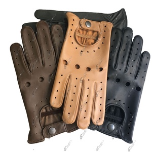 ถุงมือขับรถหนังแท้ทรงสลิมฟิตกันลื่นสำหรับทุกเพศ สไตล์เรโทร สำหรับคนขับรถในเมือง ปากีสถาน 2026 - Product Image 1