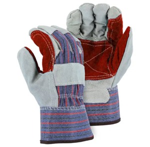 Guantes de Trabajo de Dedo Completo, Algodón, Poliéster, Spandex, Unisex, para Exteriores, Todas las Estaciones, Gris, Verde Azulado, con Protección en la Palma - Product Image 2