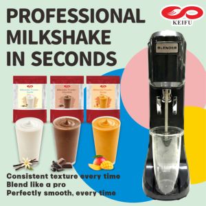 เครื่องปั่นมิลค์เชคสแตนเลสเชิงพาณิชย์ KEIFU HF-C1S กำลังไฟ 300 วัตต์ แรงดันไฟฟ้า 110/220 โวลต์ พร้อมช้อนปั่น ความจุ 1000 มล. สำหรับชานมไข่มุกและสมูทตี้ - Product Image 5