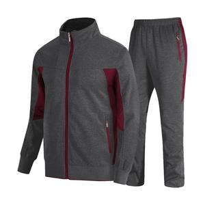 Unisex Tracksuit Set Solid Color Full Zip <b>Jacket</b> With Side Pockets And Jogger Pants Breathable Polyester Casual Wear - Product Image 4