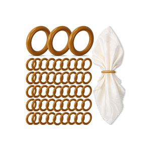 Modern <b>Solid</b> <b>Wood</b> Napkin Ring Set Eco-Friendly Durable Customizable <b>Dining</b> <b>Table</b> Accessory Handmade Luxury <b>Table</b> Styling Wedding - Product Image 6