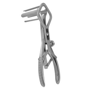 Retractor de 4 cuchillas autorretenible con husillo de bloqueo, reutilizable, de acero inoxidable, para uso abdominal y torácico, de Dentavex - Product Image 1