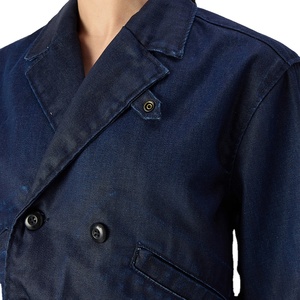 Veste en jean unisexe en gros 100% coton à manches longues, manteau décontracté streetwear printemps coupe-vent respirant devant 2026 - Product Image 3