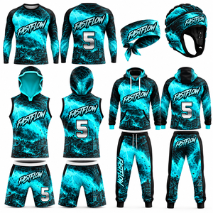 American Flag Field Set <b>Socks</b> 7on7 Unisex Compression Football Uniform Custom 7v7 <b>Game</b> Jersey Set Short Sleeve Quick Dry - Product Image 5