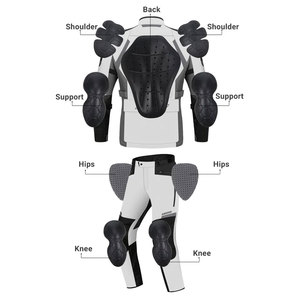 Traje de Motocicleta de Cuero Personalizado para Conductores de Talla Grande - Impermeable, Cortavientos, Transpirable, Ignífugo, Anti-UV, Ropa Deportiva de Carreras - Product Image 1