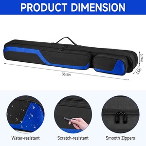 Étui de transport pour queue de billard grande capacité, léger, pour snooker et billard - Product Image 3