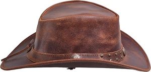 หมวกคาวบอยทรงเฟโดราปีกกว้าง RABUSH SPORTS รุ่น RS-CBH-23 ทำจากหนัง ปรับแต่งสีและโลโก้ได้ เหมาะสำหรับทุกเพศทุกวัย ใช้ได้ทุกฤดู สำหรับกิจกรรมกลางแจ้ง - Product Image 4