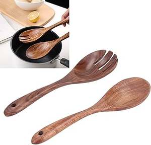 Nouvel ensemble de fourchettes à salade en bois New Look pour hôtels – Ustensiles de table en bois à prix abordable pour mariages - Product Image 5