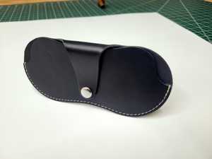 Étui à lunettes de luxe en cuir véritable, pochette souple en cuir de vachette, étui de protection fin fait main pour lunettes de lecture de voyage LGC-0085 - Product Image 5