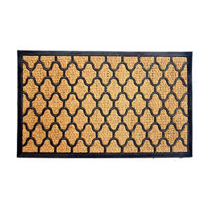 Tapis en fibre de coco à dos en caoutchouc, lavables, motif puzzle, pour usage extérieur, hôtelier et domestique - Product Image 2