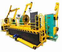 Machine à enroulement horizontal LEADWIN 1000-25000N.m à contrôle de vitesse VFD, diamètre d'enroulement max. 3400mm, moteur 15KW, transformateur