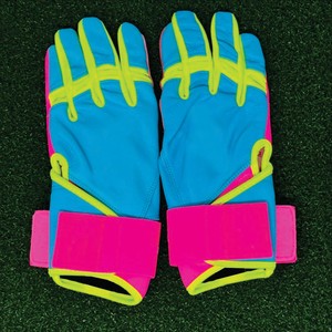Premium Cabretta Leather Baseball Batting Gloves Long Cuff Wrist Support Pro-Grade Grip Adult <b>Hook</b> & Loop Closure Customizable - Product Image 5