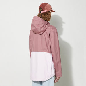 Chaqueta Cortavientos de Mujer al por Mayor, Diseño Personalizado, Impermeable, Transpirable, de Lino y Nailon, con Capucha, Cálida para Otoño, para Actividades al Aire Libre - Product Image 2