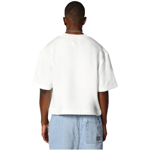 Men's Oversized <b>White</b> T-Shirt Short Sleeve O-Neck Cotton Jersey Casual Fit Solid Color Blank Streetwear <b>Tee</b> - Product Image 2