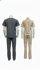 Medical <b>Scrubs</b> Set Men Women V Neck <b>Top</b> Pants Comfortable Breathable Nursing Uniform Hospital Workwear OEM Bulk Supplier - Product Image 3