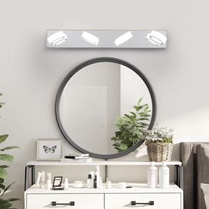 29\" Sleek Chrome LED <b>Vanity</b> <b>Light</b> Modern 4-<b>Light</b> Wall Fixture for Bathroom <b>Mirror</b> Shower Decor - Product Image 1