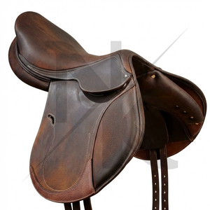 Selle d'équitation anglaise en cuir naturel souple de haute qualité, avec cadre en bois, confortable et durable, produits d'équitation anglaise en provenance d'Inde. - Product Image 2