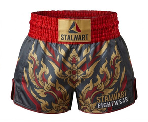Shorts de boxe STALWART IMPEX en satin de coton et polyester, écologiques, durables, protecteurs, haute élasticité, séchage rapide, pour l'entraînement - Product Image 3