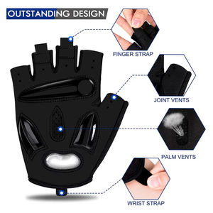 Gants de cyclisme d'été respirants avec coussinets, accessoires, gants demi-doigts, gants de vélo, gants de musculation, prix de gros, OEM 2026 - Product Image 5