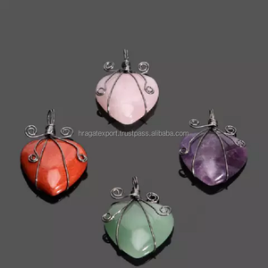 Vente en gros Obsidienne en forme de cœur gonflé Pierres précieuses Cristaux de pierres naturelles pour la guérison Style Feng Shui Vente en vrac d'agate brillante argentée - Product Image 6