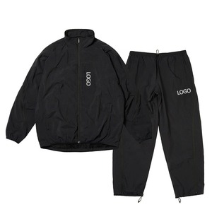 Blank Zip up Sports Nylon Tracksuits <b>for</b> <b>Men</b> High Quality Unisex <b>Jacket</b> <b>Track</b> Pants Set With Adjustable Zipper Leg - Product Image 5