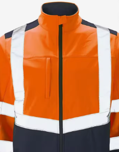 Veste de sécurité coupe-vent en coton de haute qualité certifiée CE pour hommes, haute visibilité réfléchissante, construction industrielle hivernale - Product Image 6