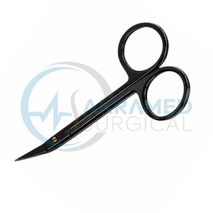 <b>Magic</b> Cut Wilmer Converse TC Supercut Manual Scissors 11cm Angled Tungsten Carbide Microsurgery Surgical Instrument CE - Product Image 6