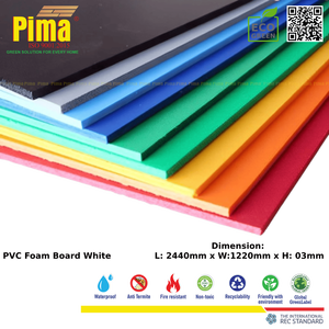 Panneau en mousse PVC WPC de couleur personnalisée, densité 0,6 G/cm3, épaisseur 3 mm, ignifuge, imperméable, panneaux décoratifs publicitaires - Product Image 3