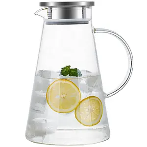 High quality kitchen glass pitcher Gaopeng silicon material beer coffee glass pitcher