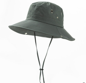 Adjustable Wholesale Hot Sale Unisex Waterproof Summer Breathable UV Fishing Raffia <b>Hat</b> for Women Men - Product Image 1