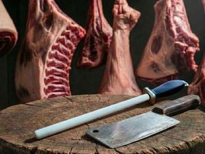 Herramienta de afilado de cuchillos de cerámica blanca MIT con dureza Mohs 9 para cuchillos de carnicero y para cortar huesos - Product Image 6