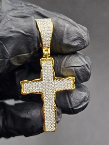 จี้เงินแท้ 925 ประดับมอสซาไนต์ สไตล์ฮิปฮอป เครื่องประดับหรูหรา โดดเด่น ทันสมัย เหมาะสำหรับทุกเพศ ใส่ได้ทุกวัน ของขวัญสำหรับงานปาร์ตี้ บริสุทธิ์ 100% - Product Image 2